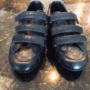 Buy [Used] Louis Vuitton Damier Velcro High Top Kids Sneakers #30